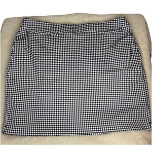 CJ Banks Women’s Black And White GINGHAM CHECK SKORT W/ POCKETS SIZE 22W